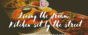 Living the dream : Kitchen set by the street