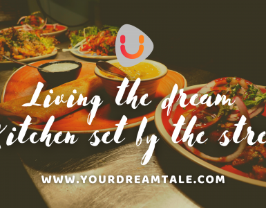 Living the dream : Kitchen set by the street